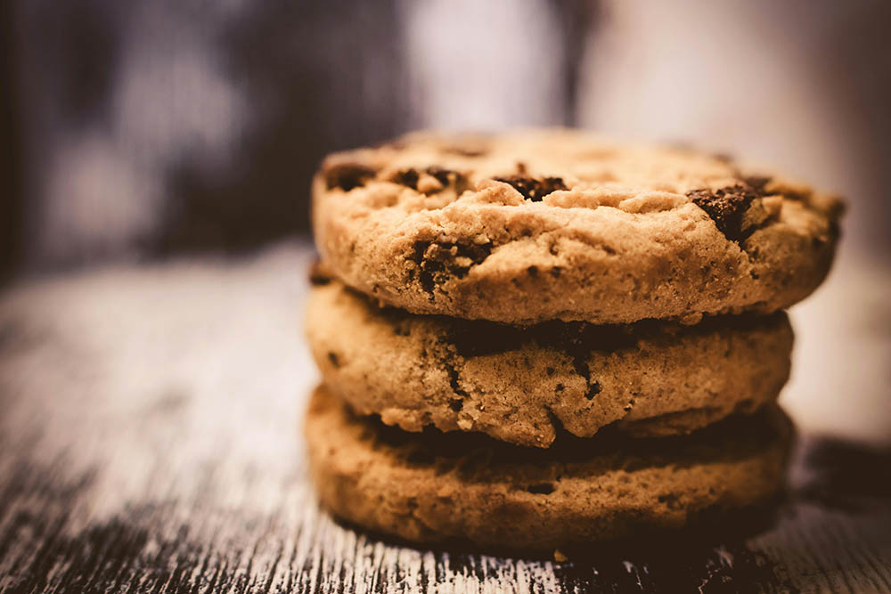 Illustration av cookies eller integritet på nätet